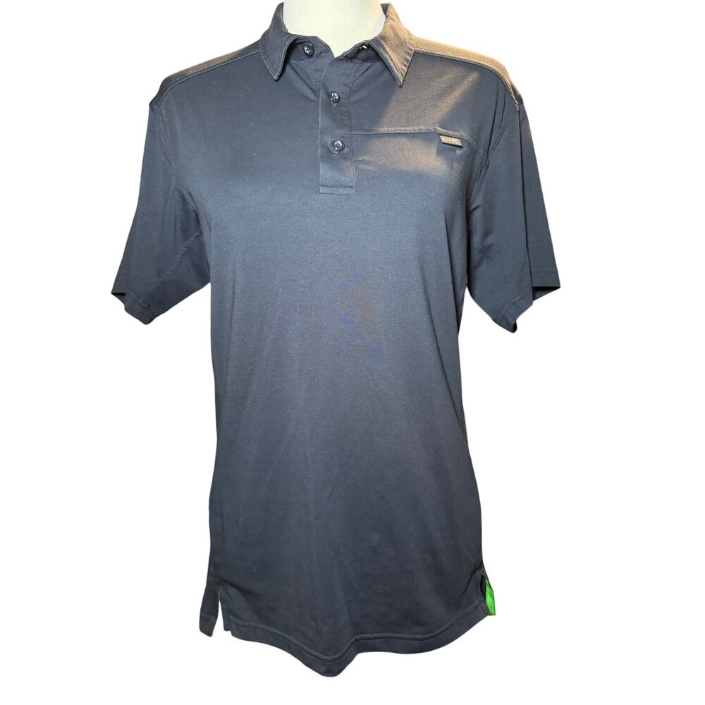 Arc'teryx Captive Short Sleeve Performance Polo Shirt, Black, Men's Size Small